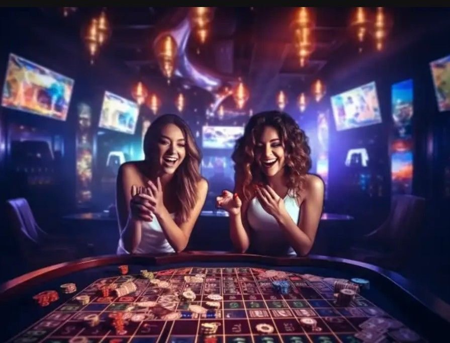 Meja Sic Bo live dengan dealer dan tiga dadu di platform gacor69
